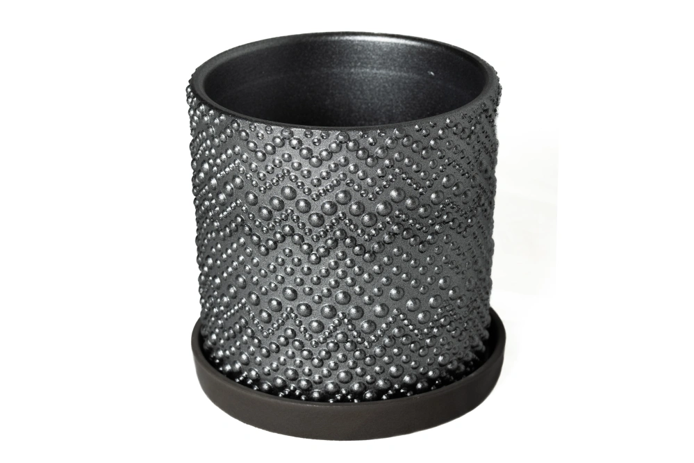 Бисер темно-серый цилиндр №2,