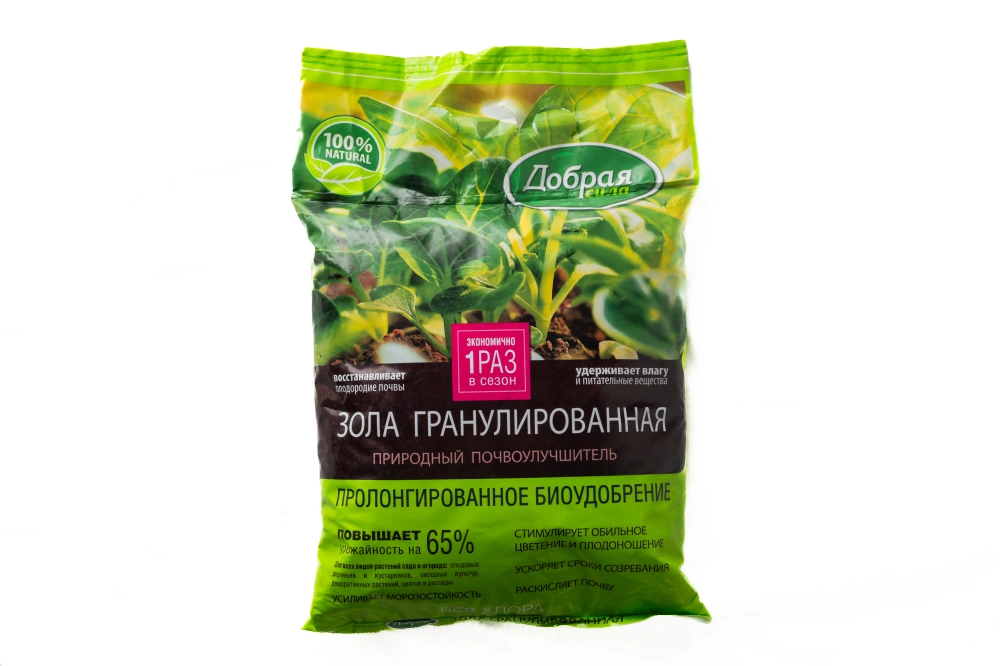Добрая Сила Зола гранулированная, пакет 2 кг