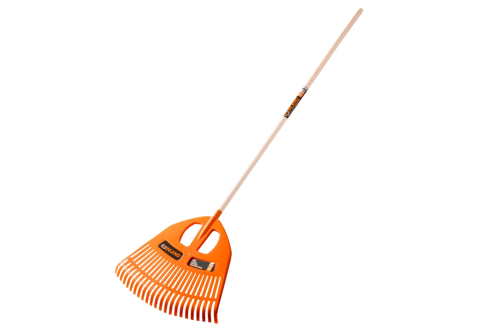 FINLAND Грабли пластиковые с деревянным черенком, арт.2456