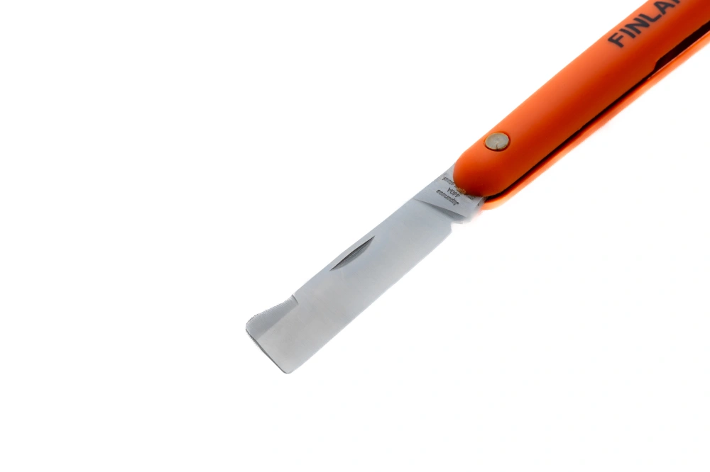 Нож прививочный FINLAND с язычком для отгиба коры с прямым лезвием из нерж стали арт.1454,