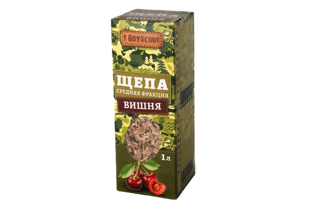 BOYSCOUT Щепа для копчения &quot;Вишня&quot; арт.61198, 1л