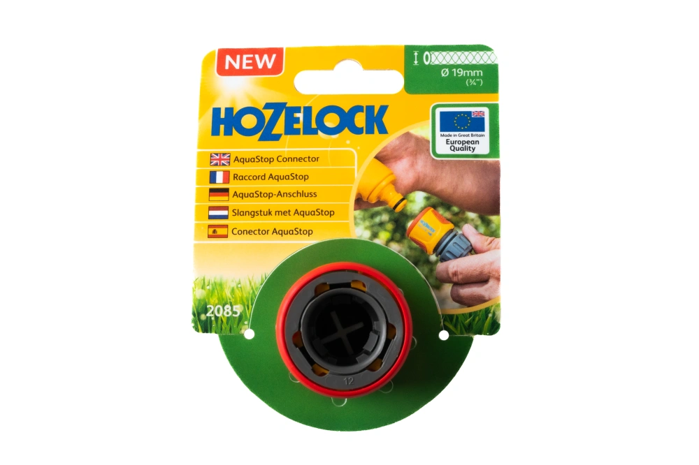 Коннектор HoZelock Классик с Аквастопом арт.2085, 19мм