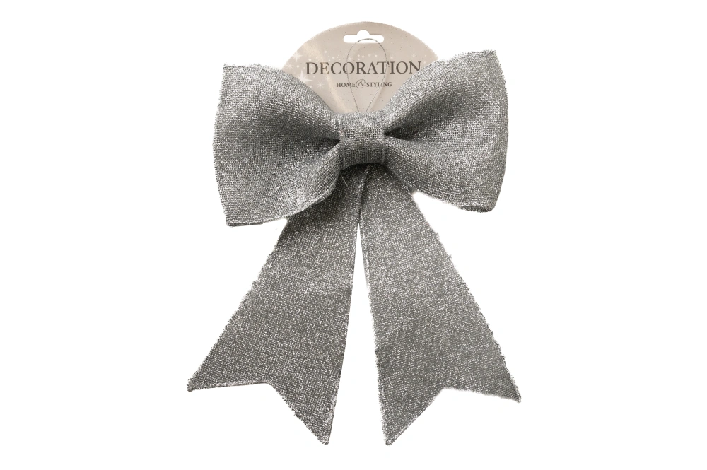 Бант цв. серебряный арт. САА006640, 24см