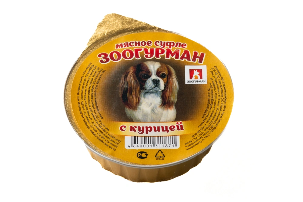 ЗООГУРМАН кон.д/собак Мясное суфле с Курицей 1871 арт.23194, 100гр