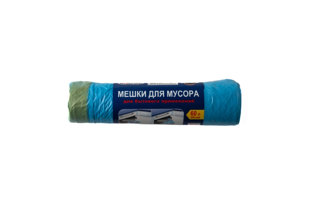 Мешки для мусора цв.черный 10шт/рул 30мкт, 120л