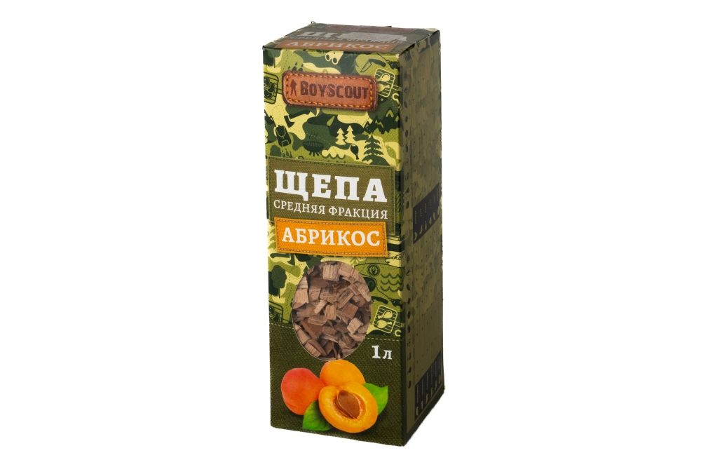 BOYSCOUT Щепа для копчения &quot;Абрикос&quot; арт.61199, 1л