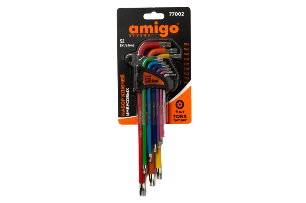 Набор шестигранных ключей TORX 9 шт арт.77002,