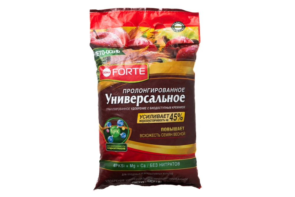 Bona Forte удобрение пролонгированное с биодоступным кремнием "Универсальное" осень, 2,5кг