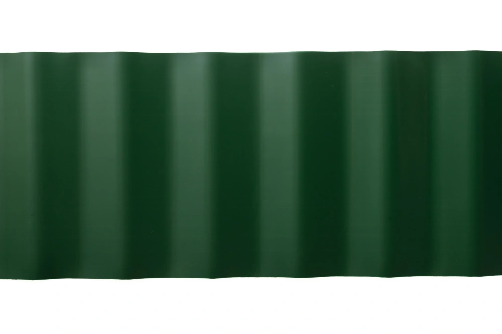 Лента бордюрная ГОФРА хаки Б-15/9, H-15см L-9м