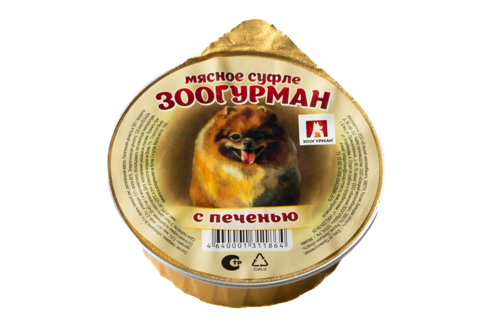 ЗООГУРМАН кон.д/собак Мясное суфле с Печенью 1864 арт.20289, 100гр