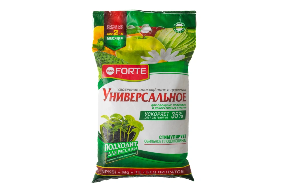 Bona Forte удобрение с цеолитом 'Универсальное' весна-лето, 2,5кг