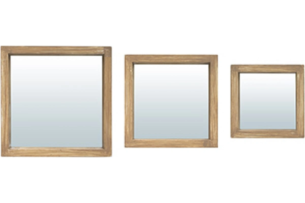 QWERTY Комплект декоративных зеркал "Риччоне" 3шт.арт.74066, 30*30см 25*25см 20*20см