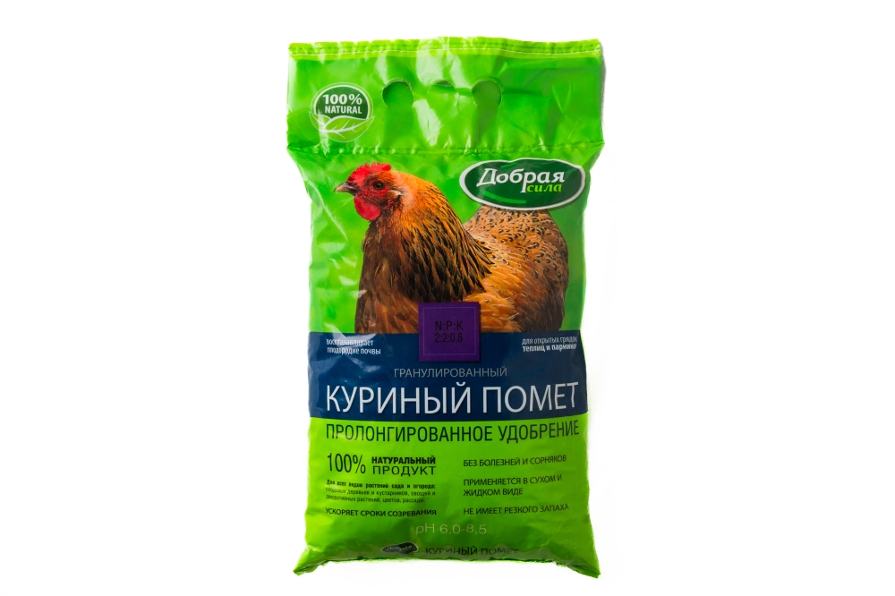Куриный помет "Добрая сила", 2кг