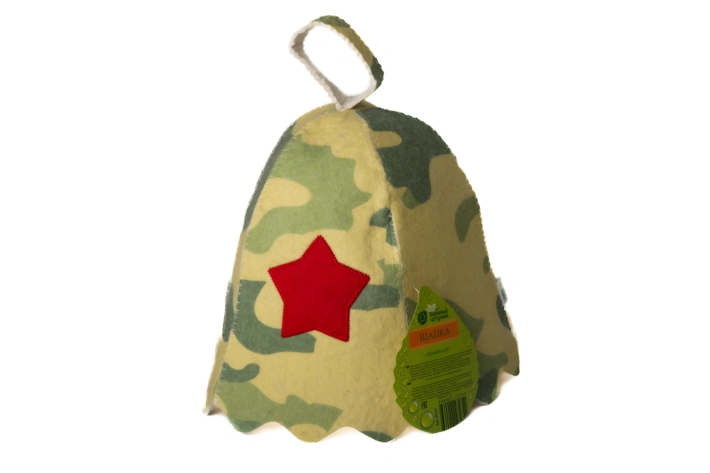 &quot;Банные штучки&quot; Шапка &quot;Армейская&quot;арт.40137 войл.,