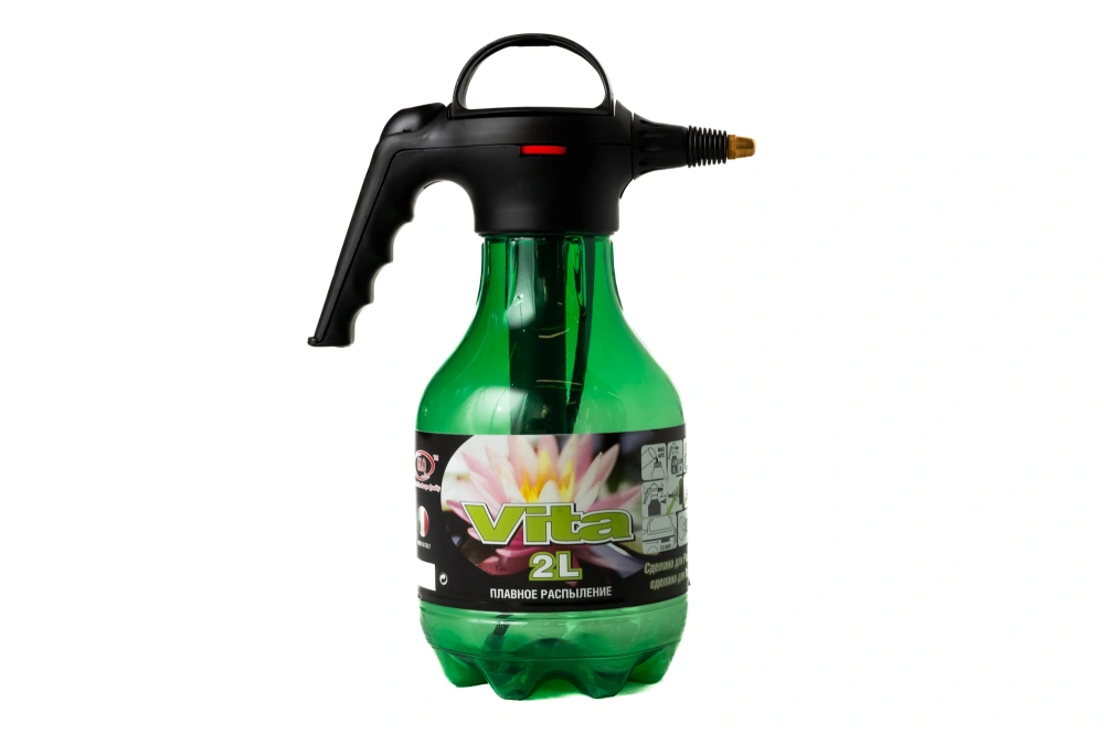 Опрыскиватель помповый VITA с регулир. распылением в прозрачной колбе арт.3346Т, 2л